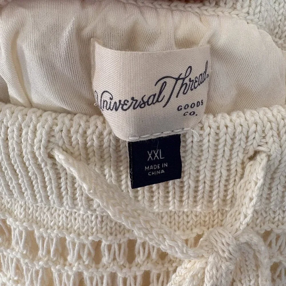 Universal Thread XXL Cream Crochet Knit Maxi Skirt NWT - Picture 6 of 8